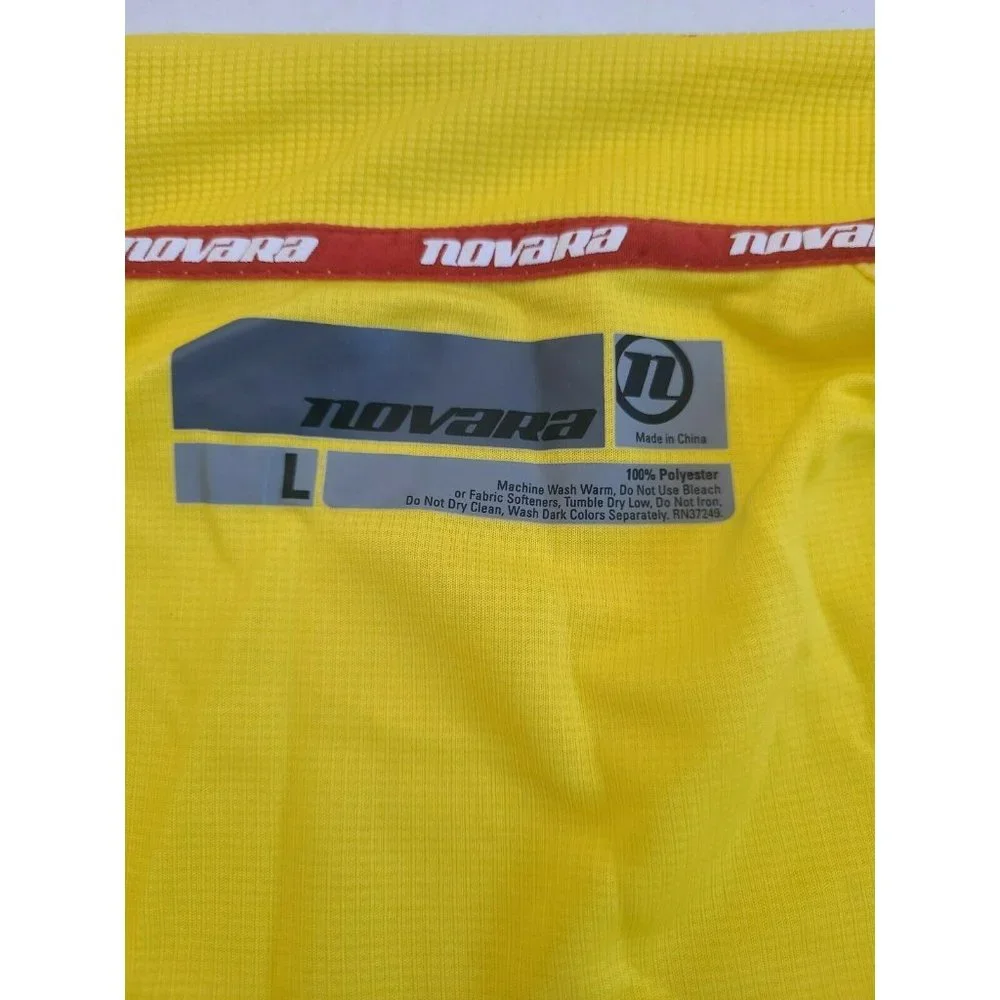 Men's Novara Large Yellow And‎ White Cycling Jacket
